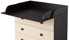 Пеленальний комод Babyroom 4 телBig 102x80x50 венге-дуб молочный